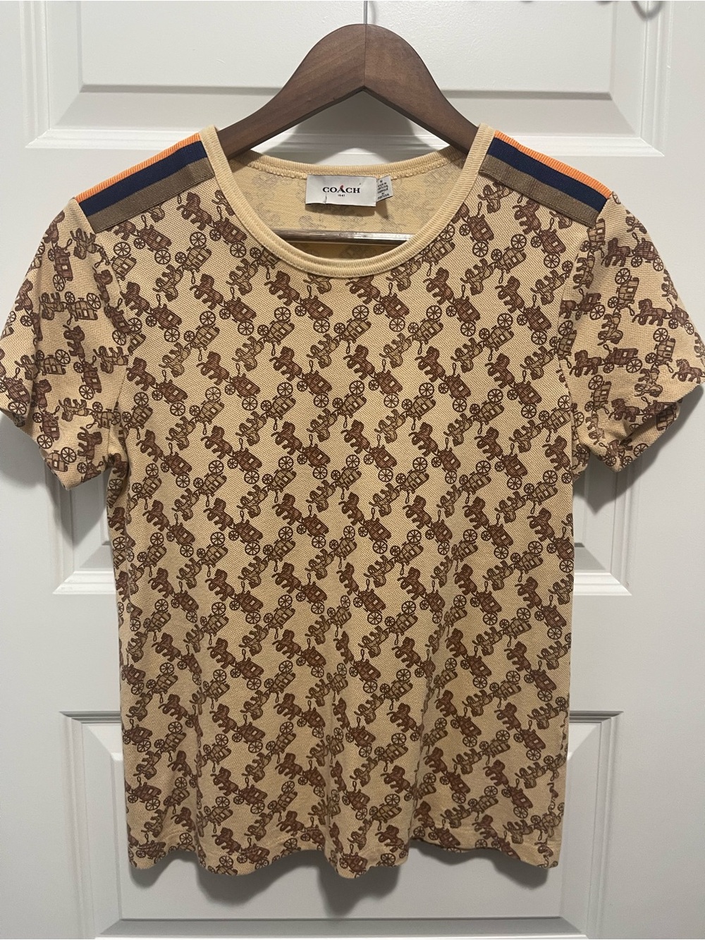 Coach 1941 Horse & Carriage Print T-Shirt Size M